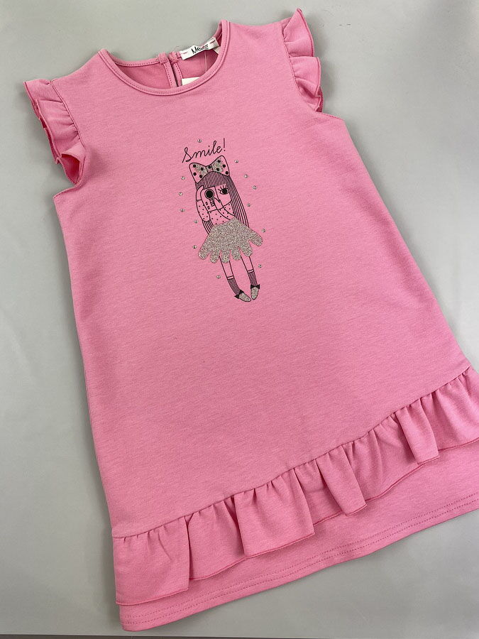 Платье для девочки Mevis малиновое 3767-04 - размеры