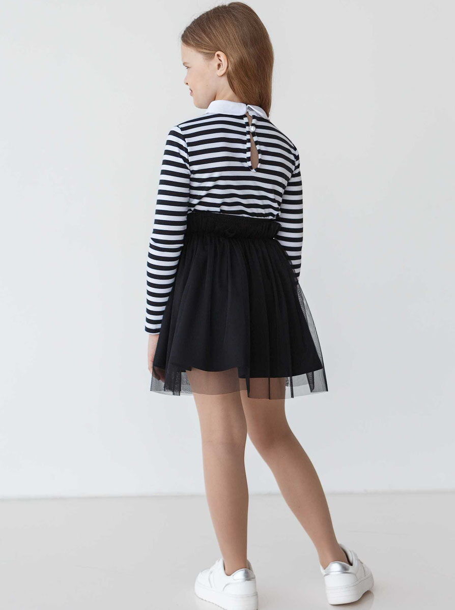 Юбка школьная для девочки SUZIE Прю синяя 72103  - фото