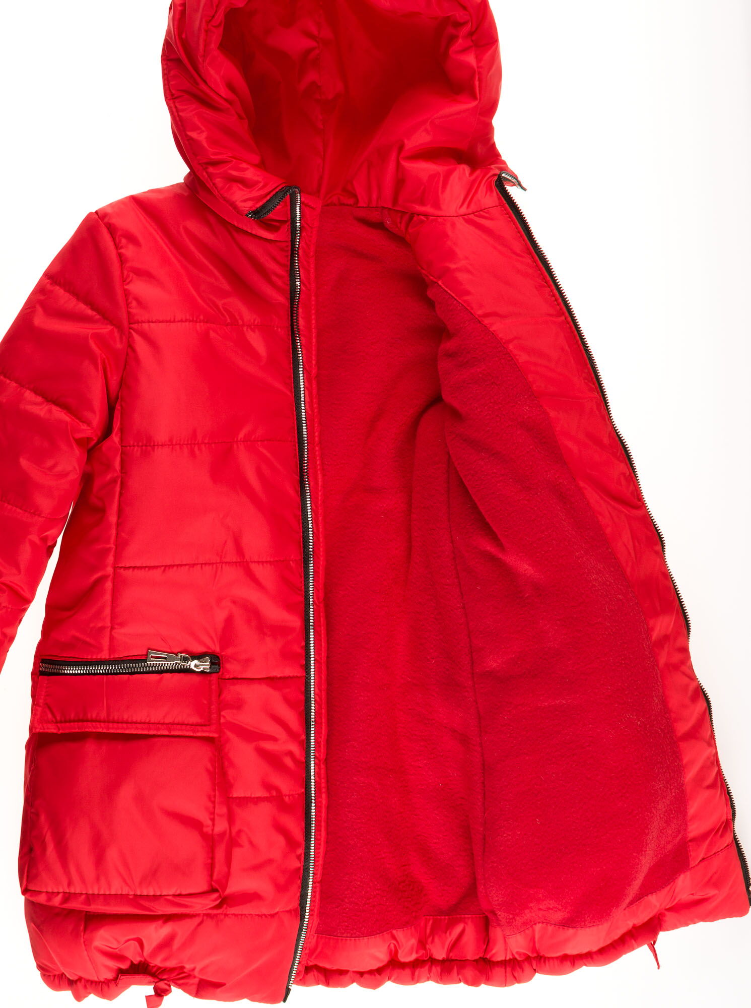 Куртка зимняя для девочки Одягайко красная 20049 - картинка