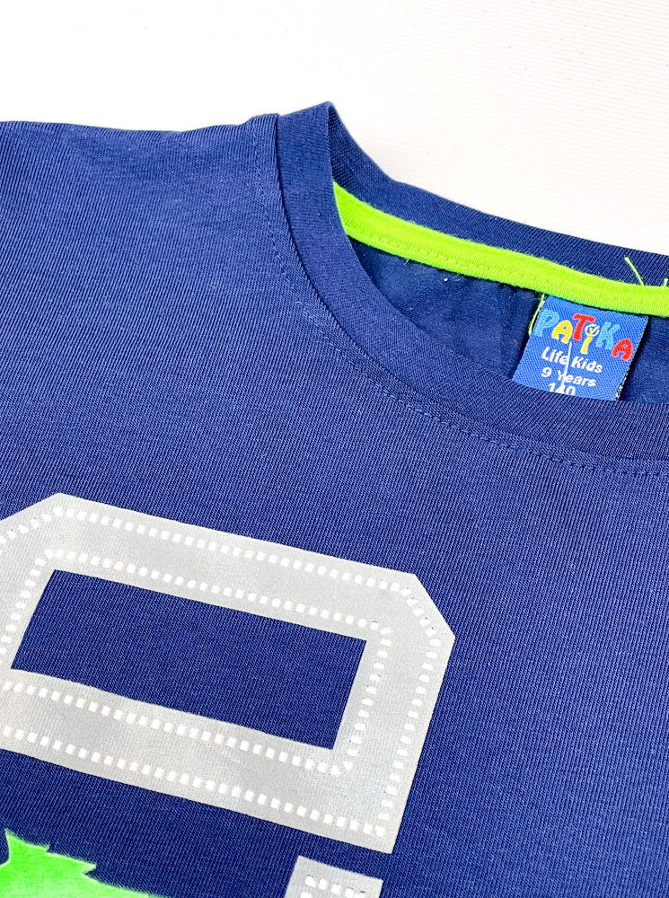 Футболка для мальчика Patika Kids World синяя 352 - фото