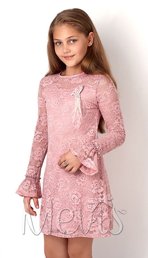 Нарядное платье для девочки Mevis розовое 2925-01 - цена