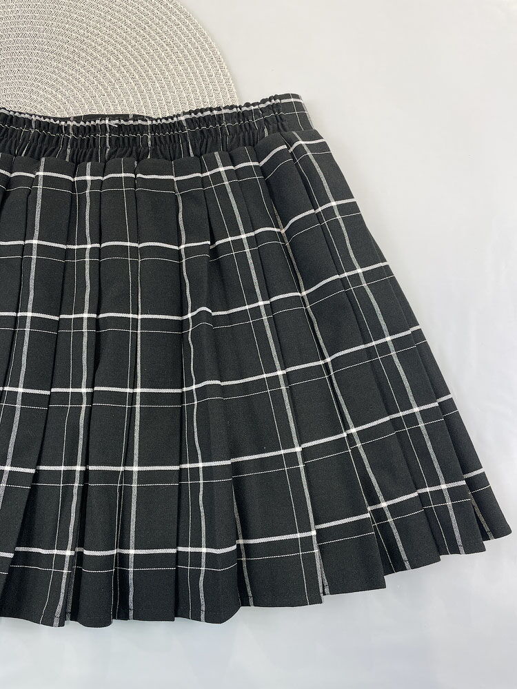 Юбка в складку для девочки Mevis черная 4914-01 - фотография