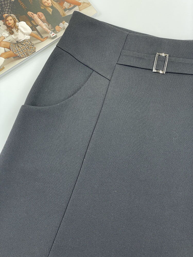 Школьная юбка для девочки Mevis черная 2841-02 - фотография