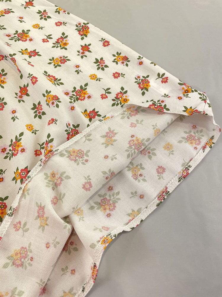 Летнее платье для девочки Mevis Цветочки белое 4905-04 - картинка