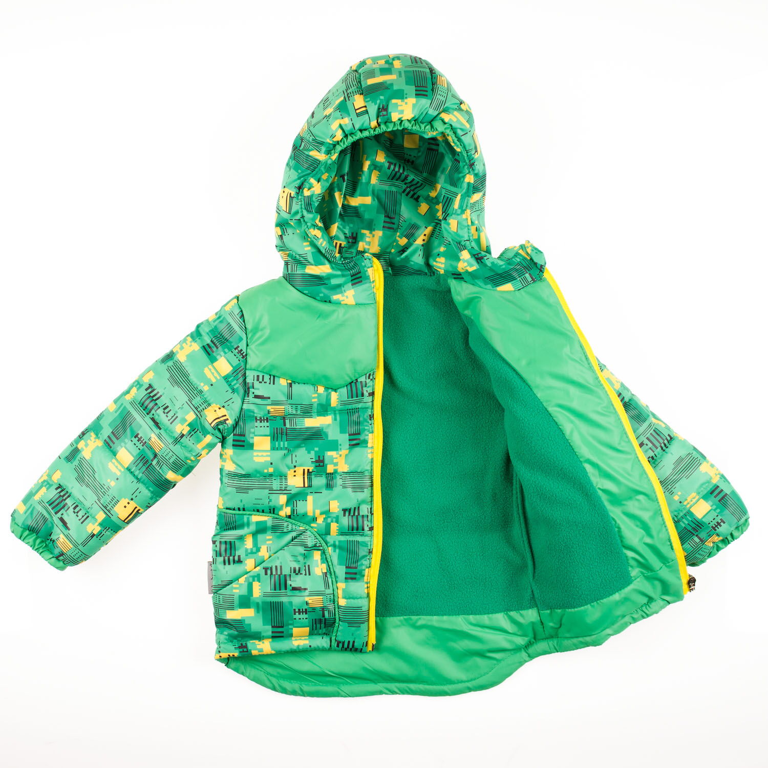 Куртка для мальчика ОДЯГАЙКО зеленая 22096 - фотография