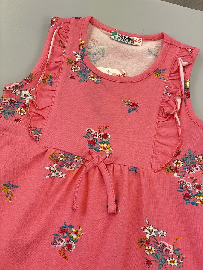 Платье для девчоки PATY KIDS Цветочки розовое 51316 - размеры