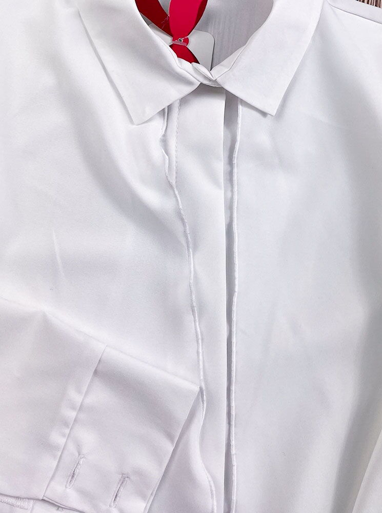 Блузка для девочки Mevis белая 2689-02 - размеры