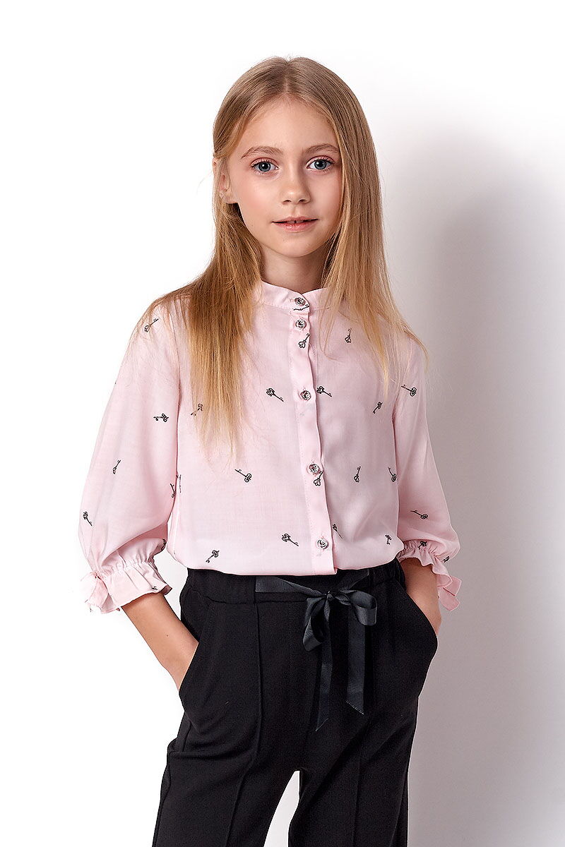 Блузка для девочки Mevis розовая 3417-04 - цена