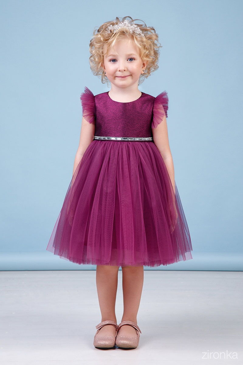 Платье нарядное Zironka фиолетовое 38-8039-6 - цена