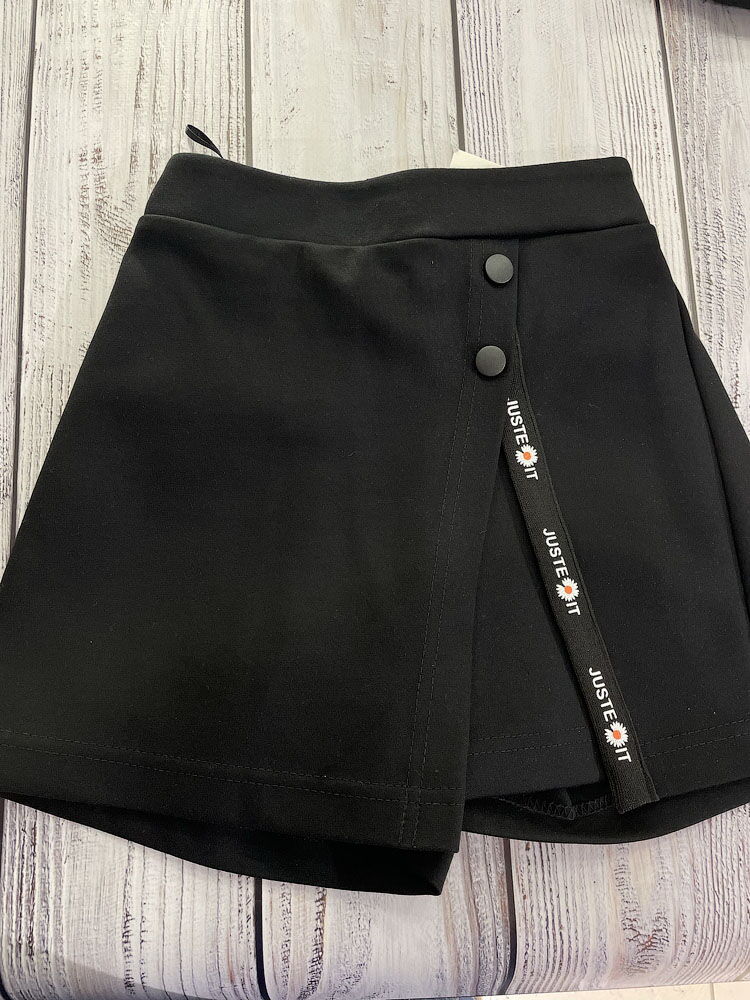 Юбка-шорты для девочки Mevis черная 4159-02 - размеры
