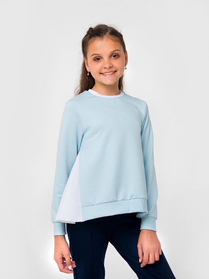 Свитшот для девочки SMIL голубой 116492 - цена