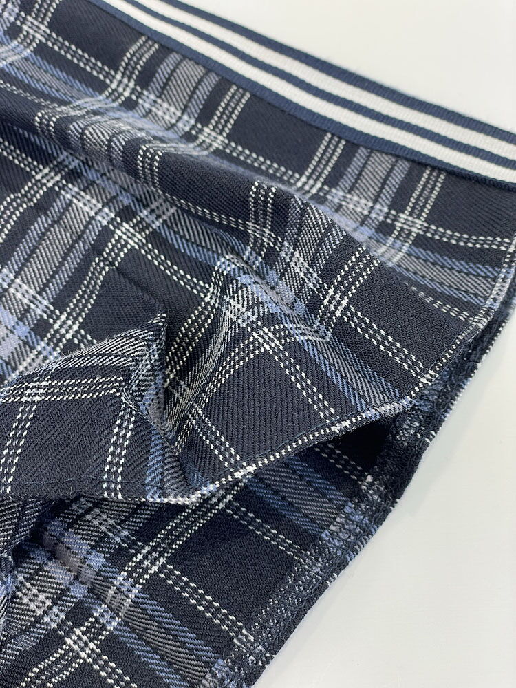 Юбка для девочки Mevis Клетка синяя 3843-02 - размеры