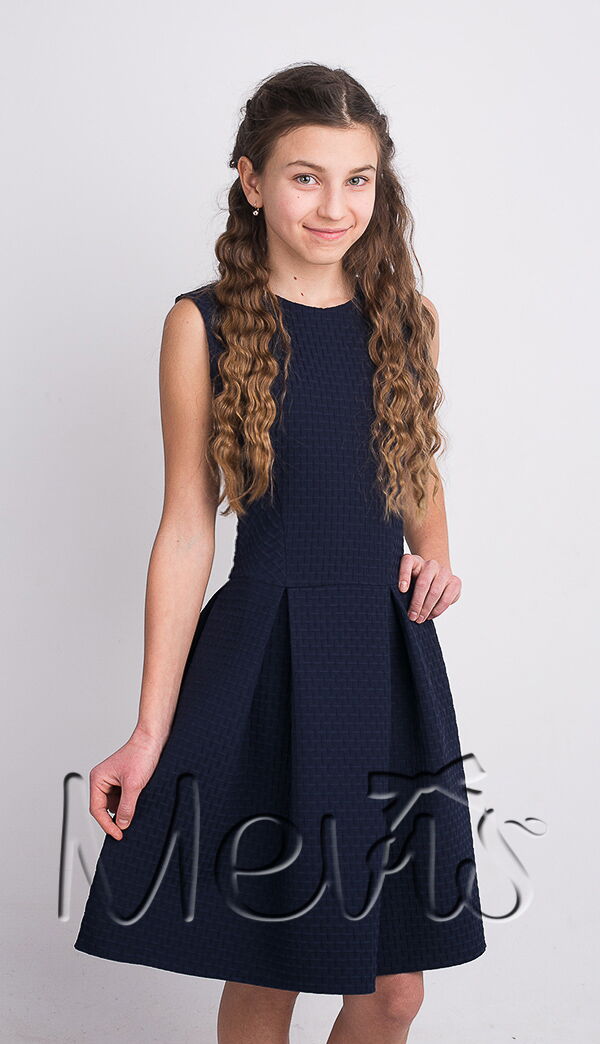 Платье-сарафан Mevis темно-синее 2087 - цена