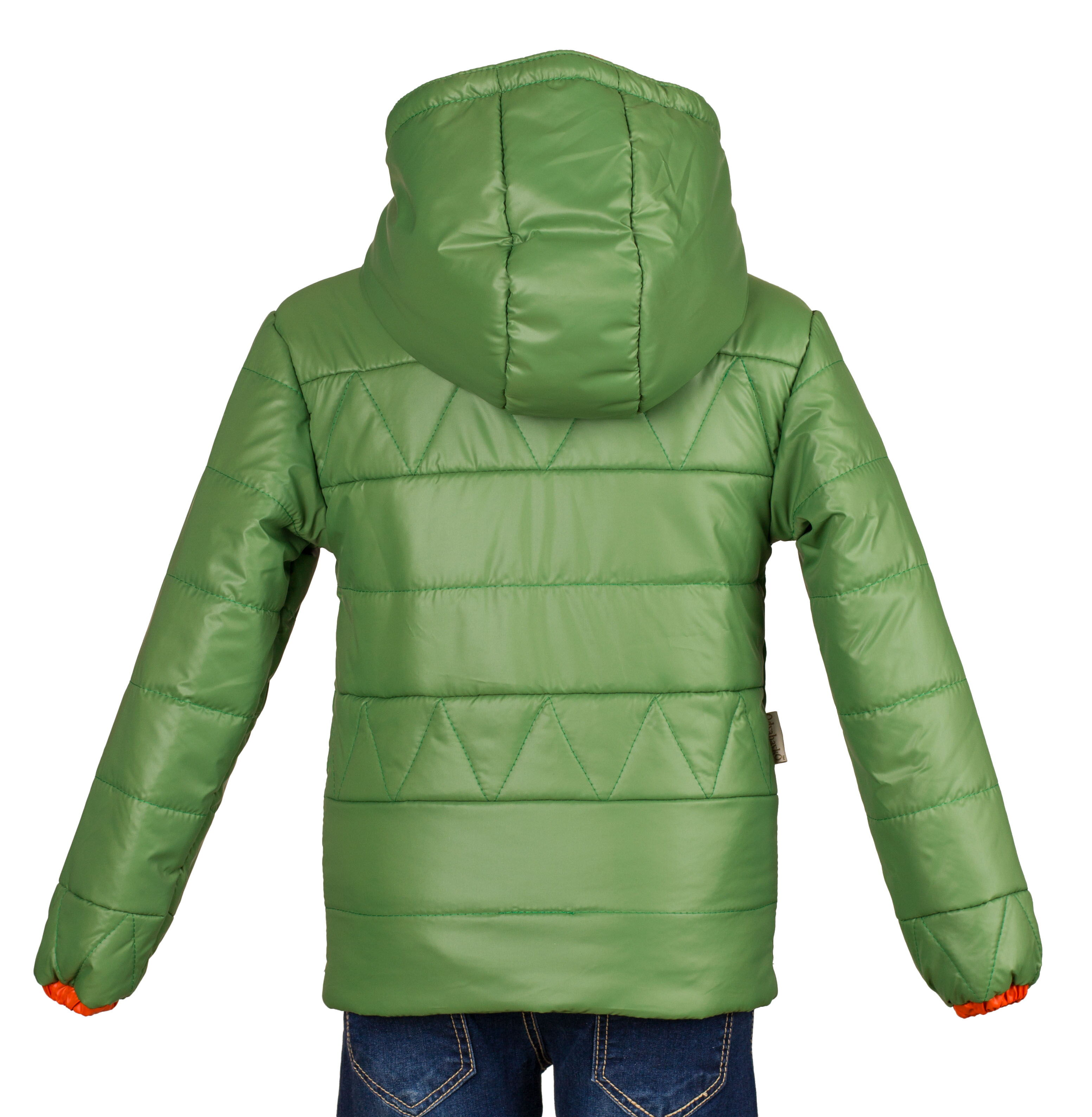 Куртка для мальчика Одягайко зеленая 2675 - размеры