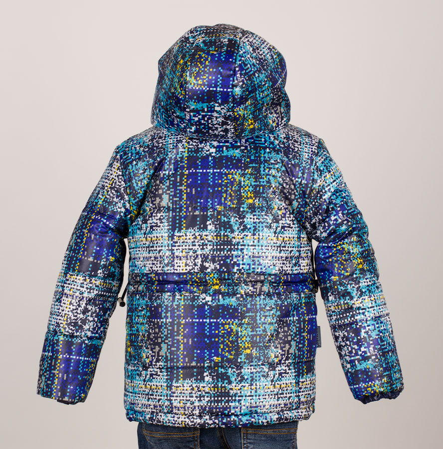 Куртка зимняя для мальчика Одягайко синяя 2822 - фотография