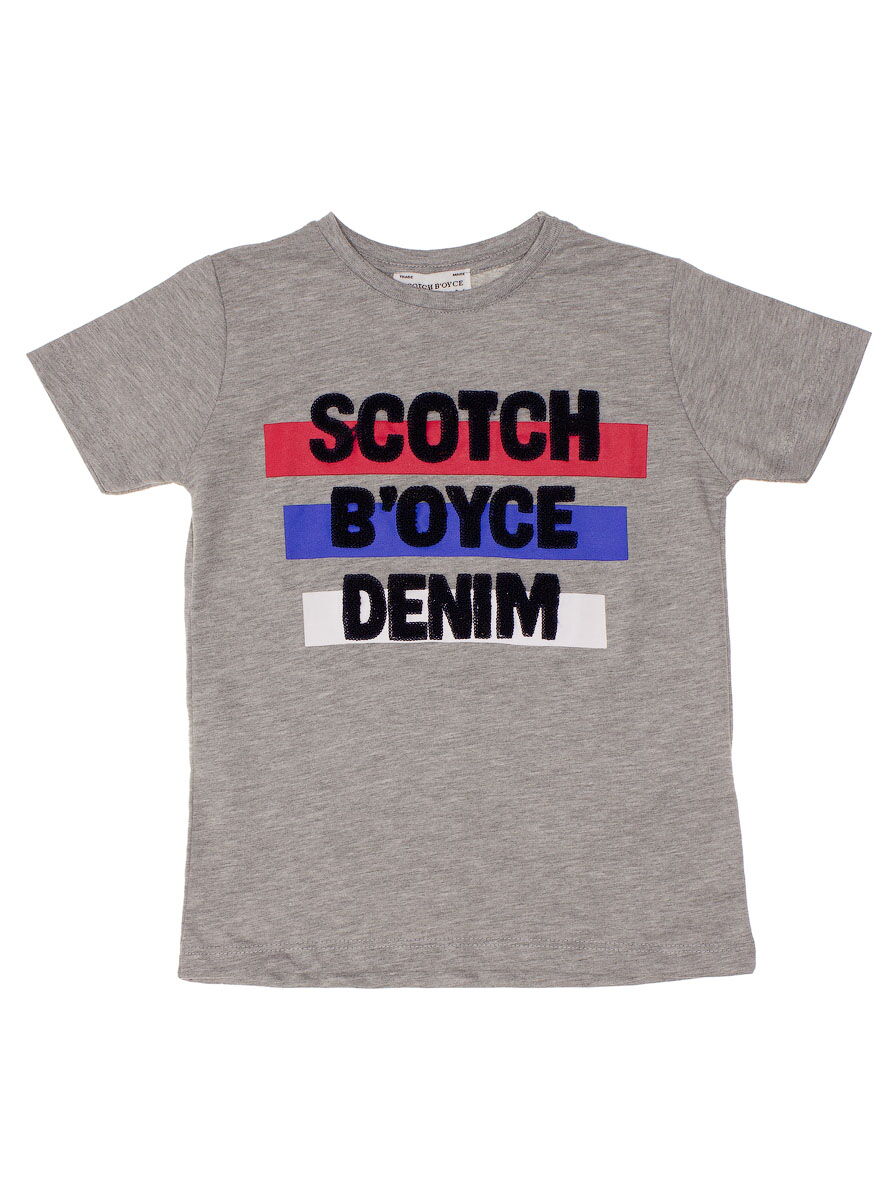 Комплект для мальчика футболка и шорты Scotch серый 20225 - фотография