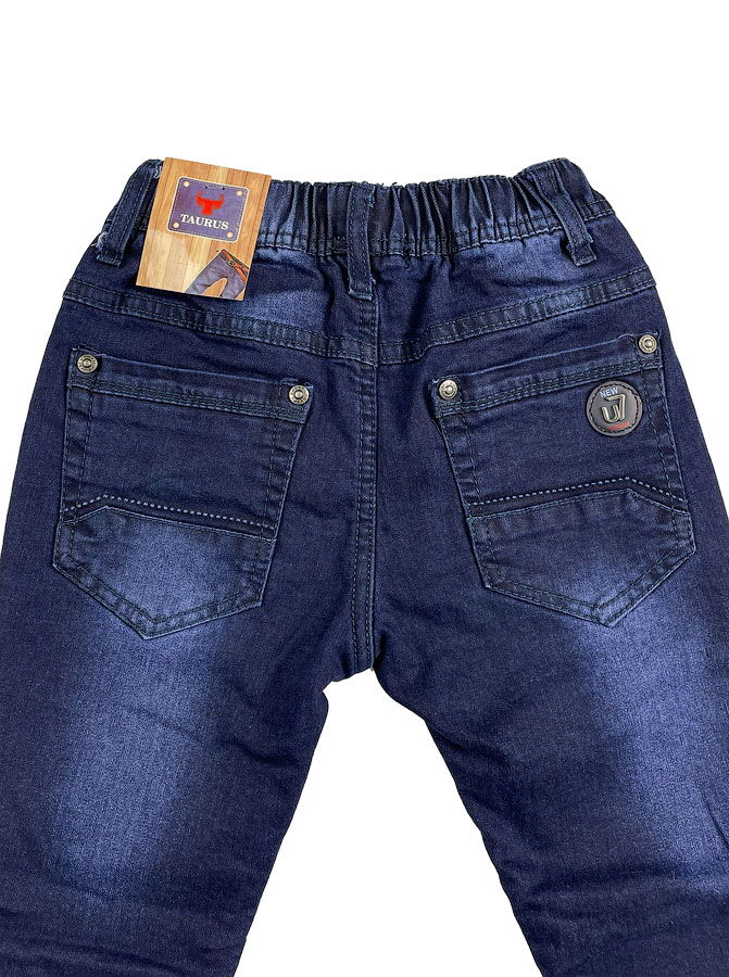Утепленные джинсы для мальчика Taurus синие B-79 - фото