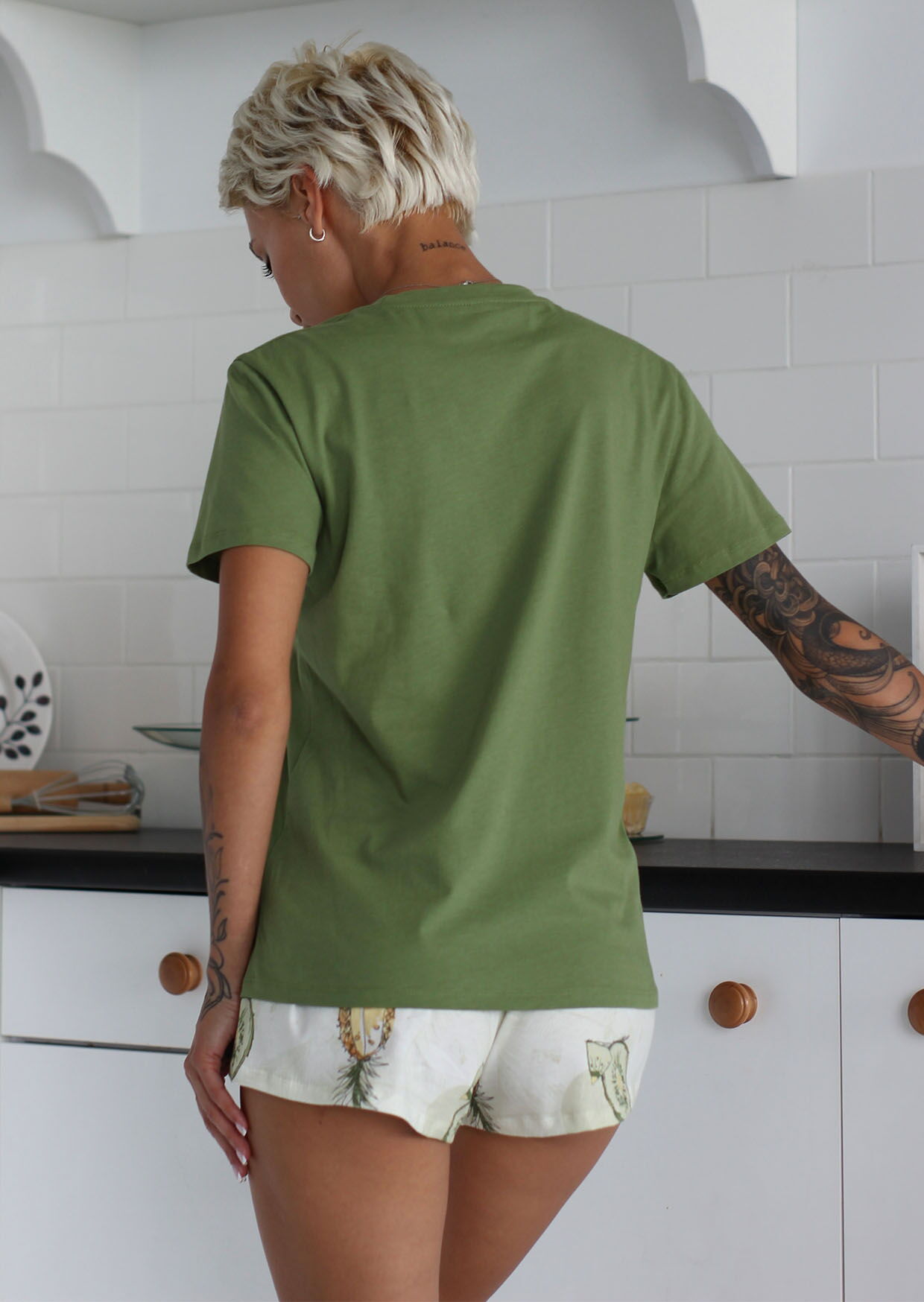 Пижама женская Leinle Pineapple фисташковая 1553-12007 - Украина