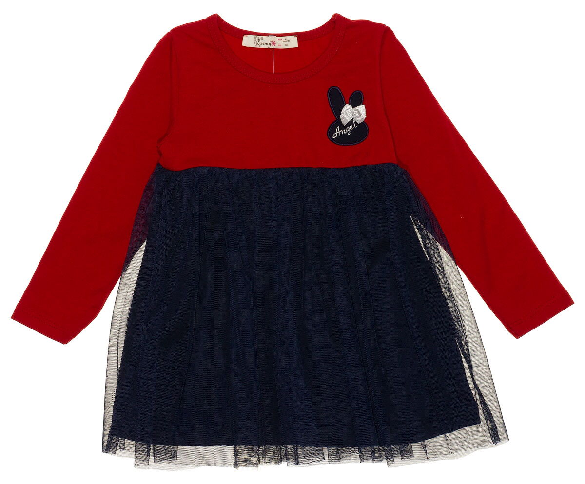 Платье для девочки Barmy Зайчик красный 0335 - цена