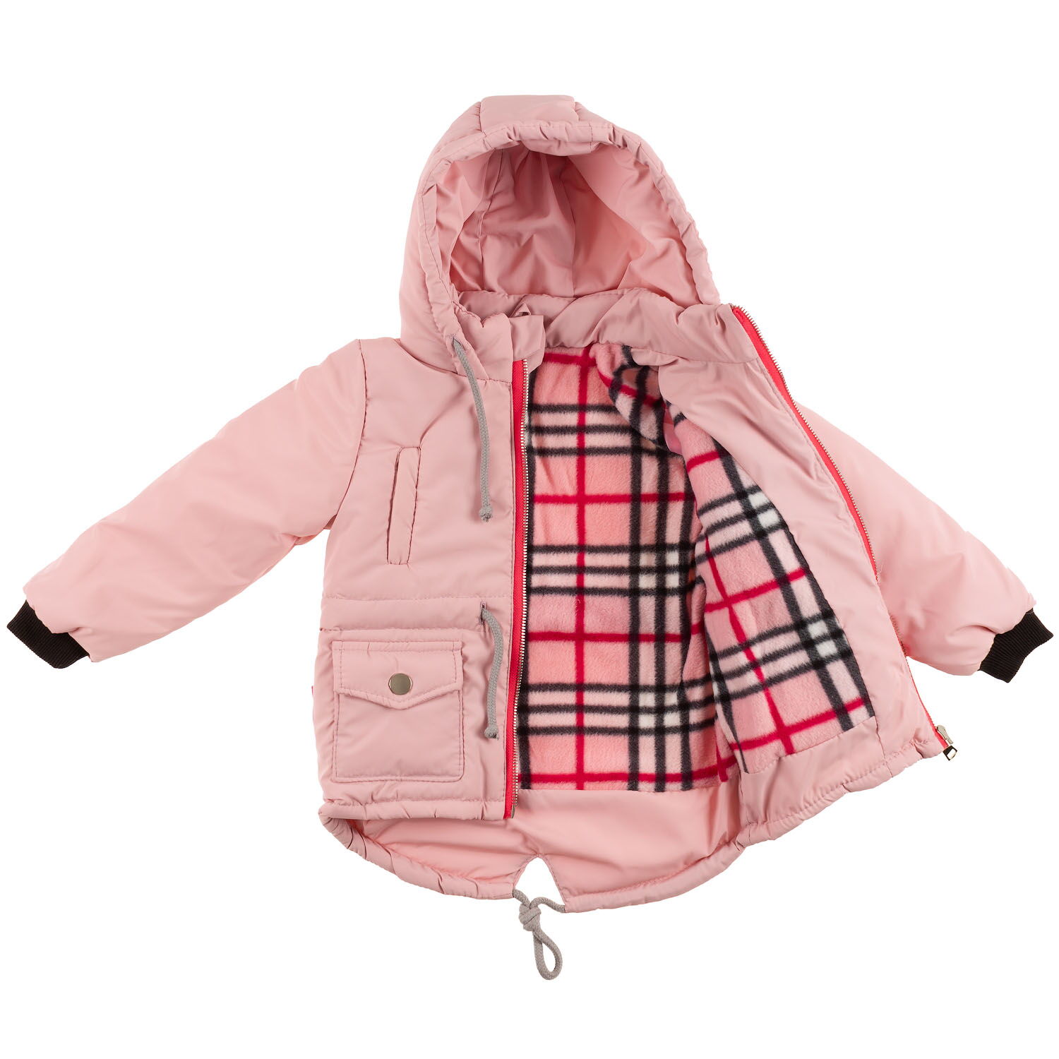 Куртка для девочки Одягайко пудра 22317 - цена