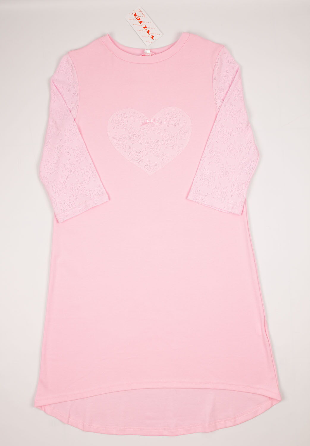 Сорочка женская VVL Сердце розовая 356 - цена