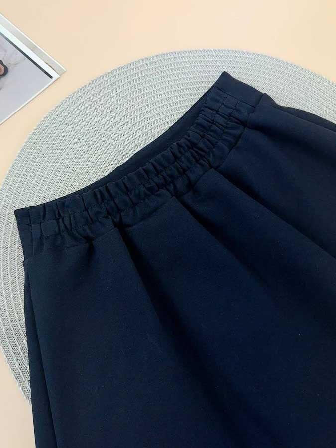 Школьная юбка для девочки Mevis синяя 5145-02 - фото