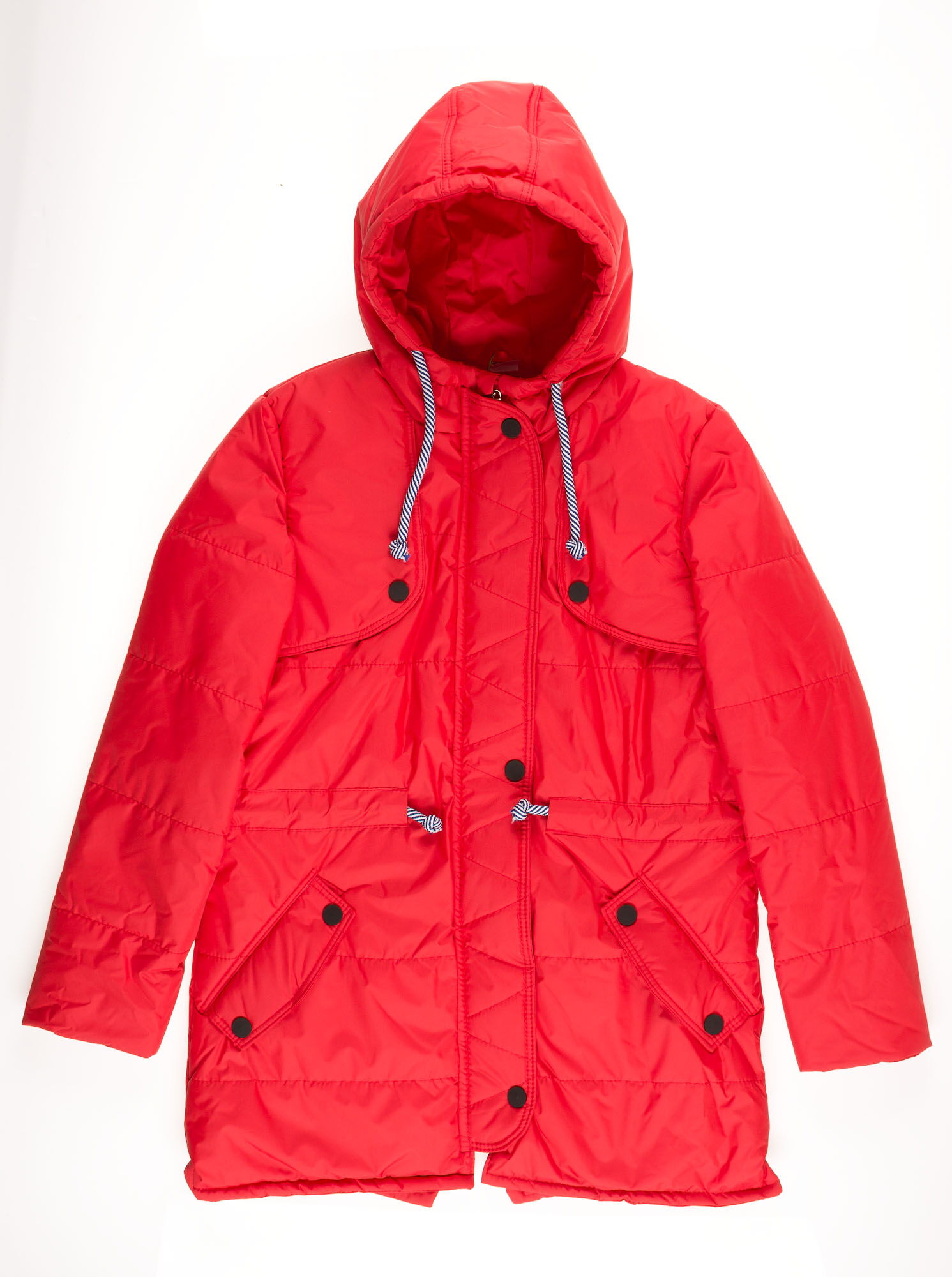 Куртка для девочки ОДЯГАЙКО красная 22128 - цена