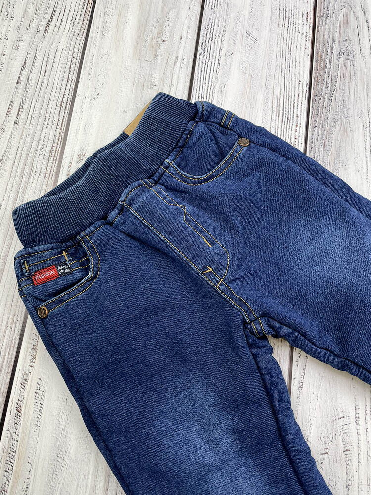 Утепленные джинсы-джогеры Grace синие 85926 - размеры