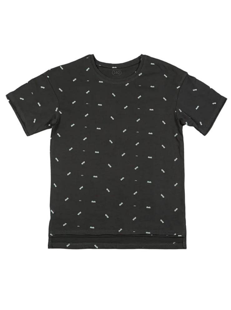 Футболка для мальчика Фламинго темно-серая 896-124 - фото