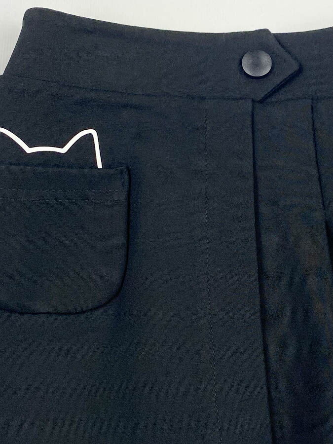 Школьная юбка для девочки Mevis черная 4256-02 - фото