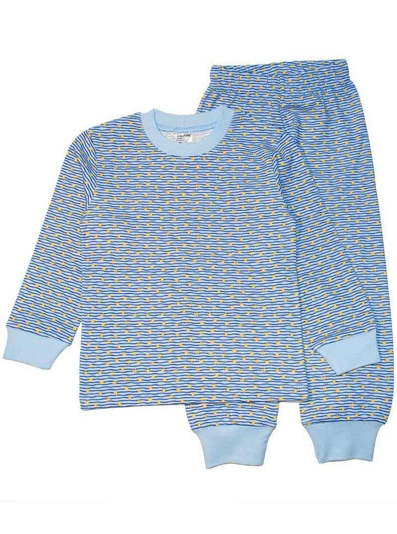 Пижама детская InterKids Звёздочки голубая 2980 - цена