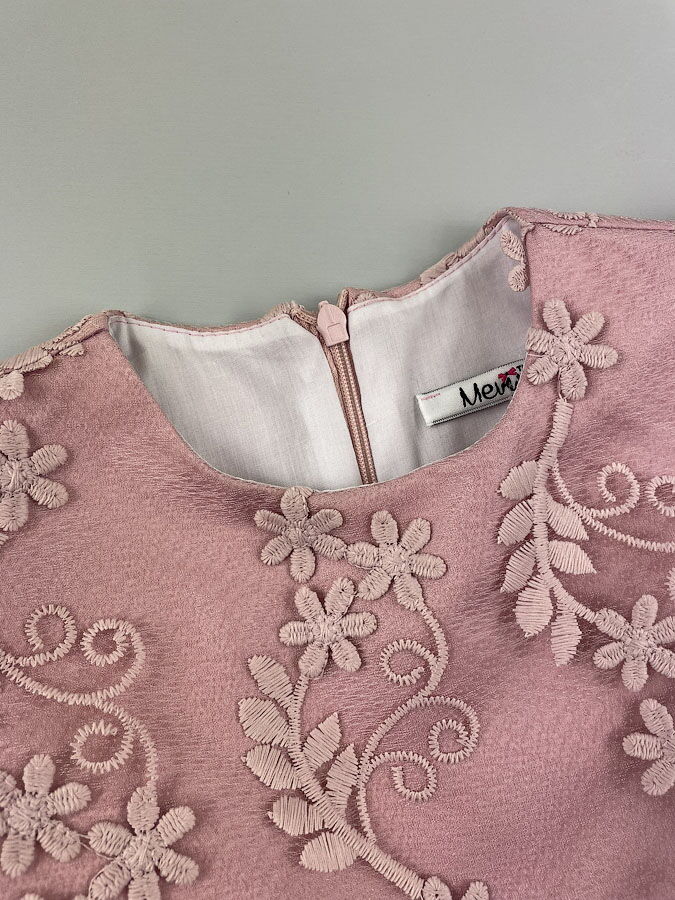 Нарядное платье для девочки Mevis розовое 3075-01 - фото