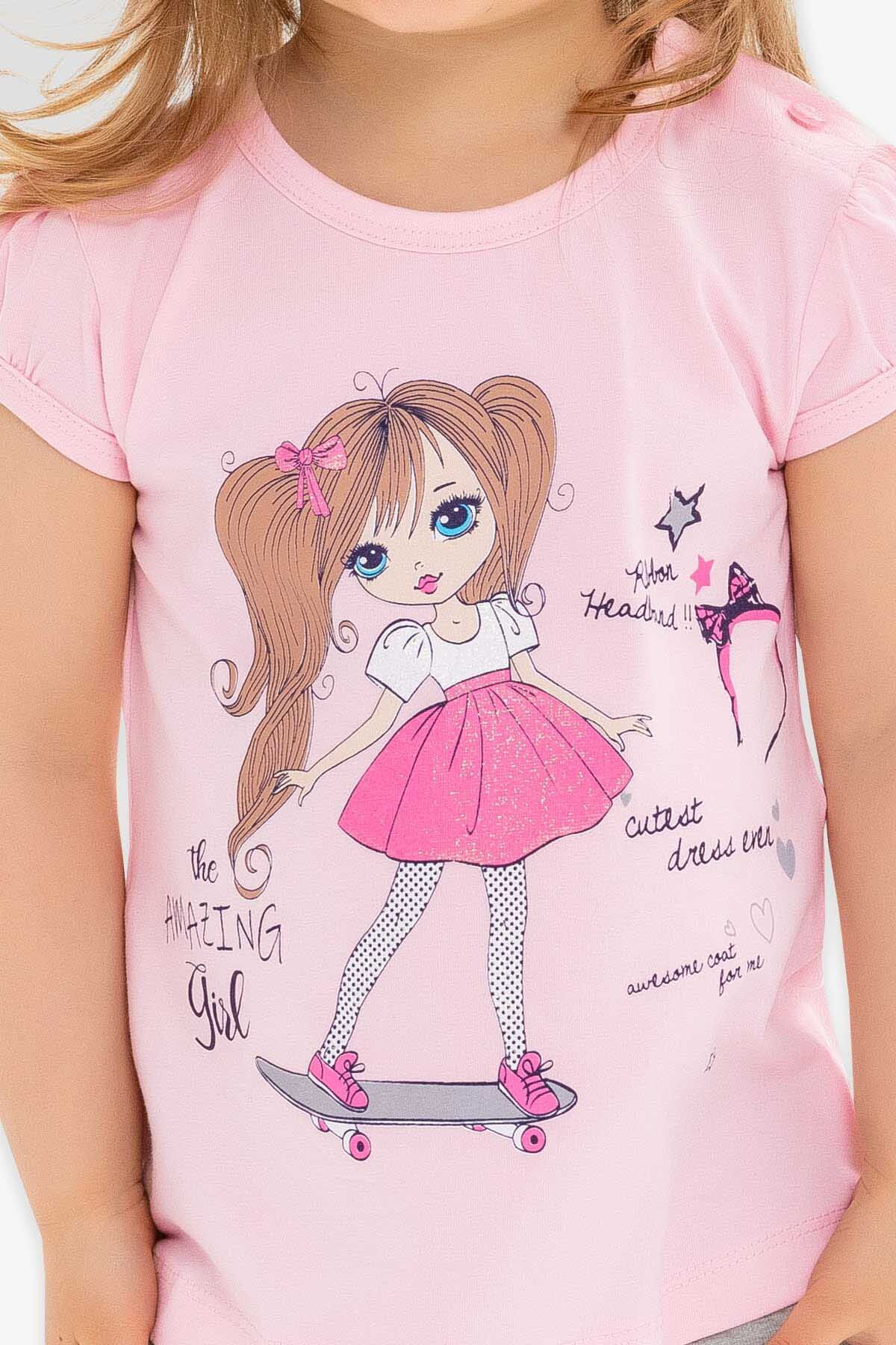 Комплект футболка и бриджи для девочки Breeze Amazing Girl розовый 15705 - Киев