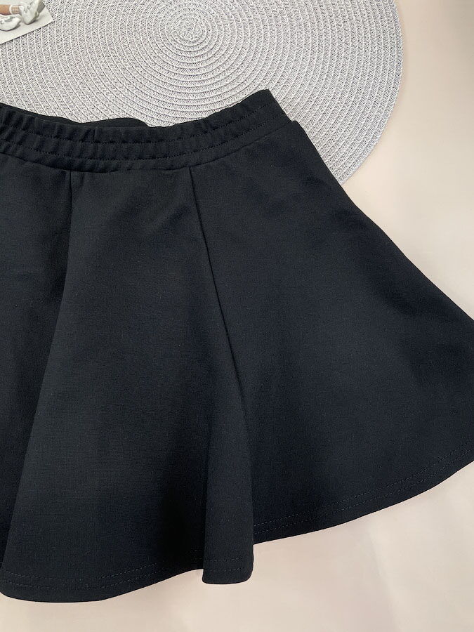 Юбка школьная для девочки Mevis черная 5154-02 - размеры