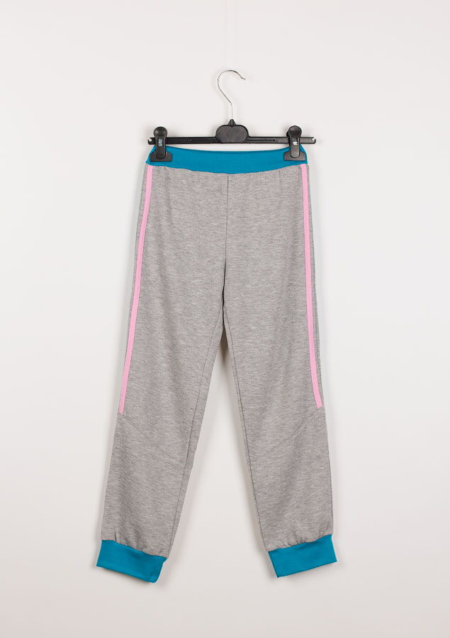 Спортивные штаны утепленные для девочки Valeri tex серые - цена
