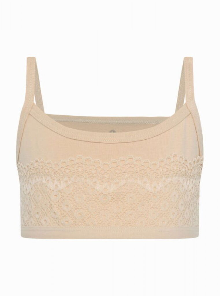 Топ с кружевом для девочки Baykar бежевый 4490 - фото