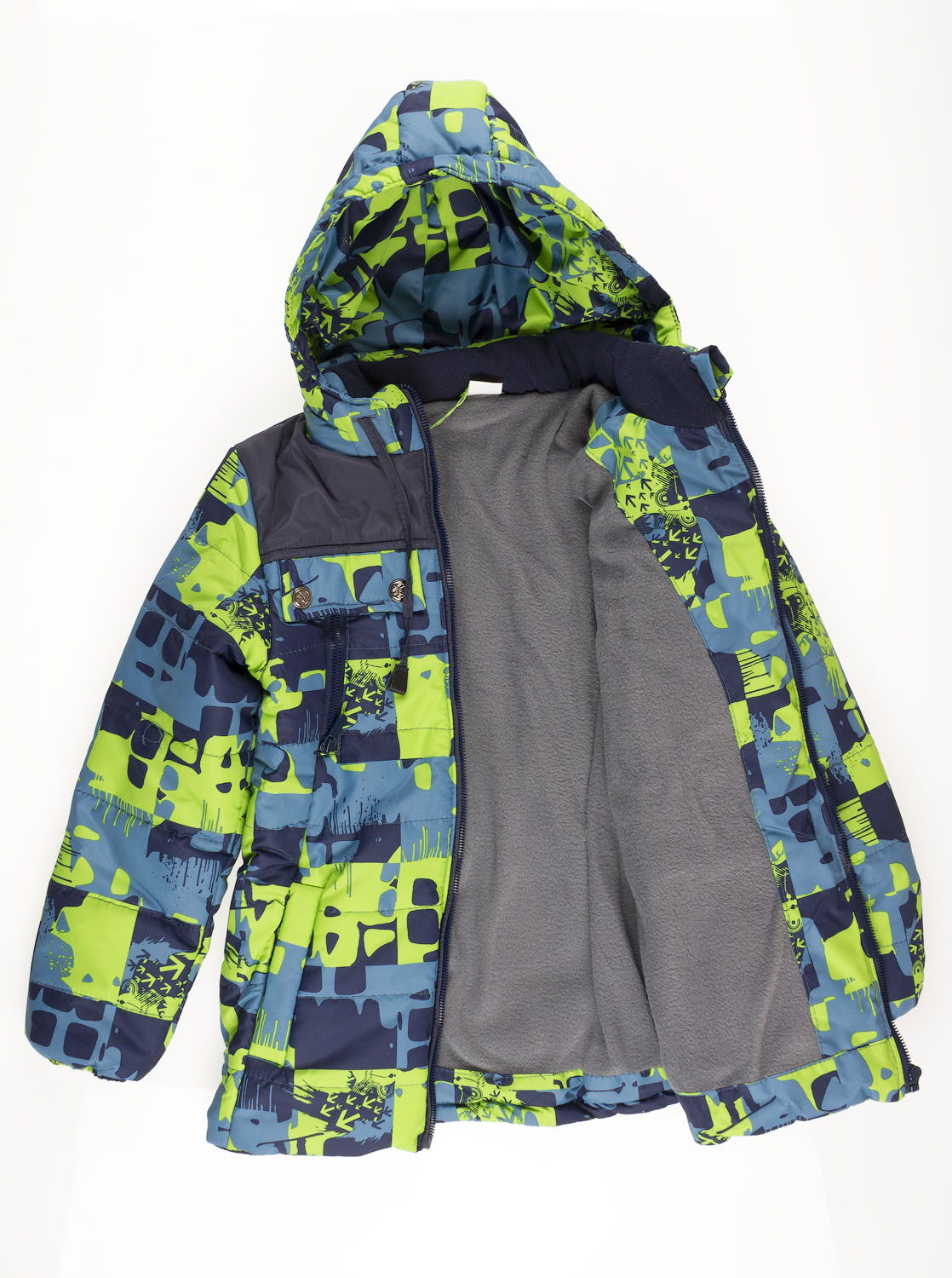 Куртка для мальчика ОДЯГАЙКО зеленая 22147 - фотография