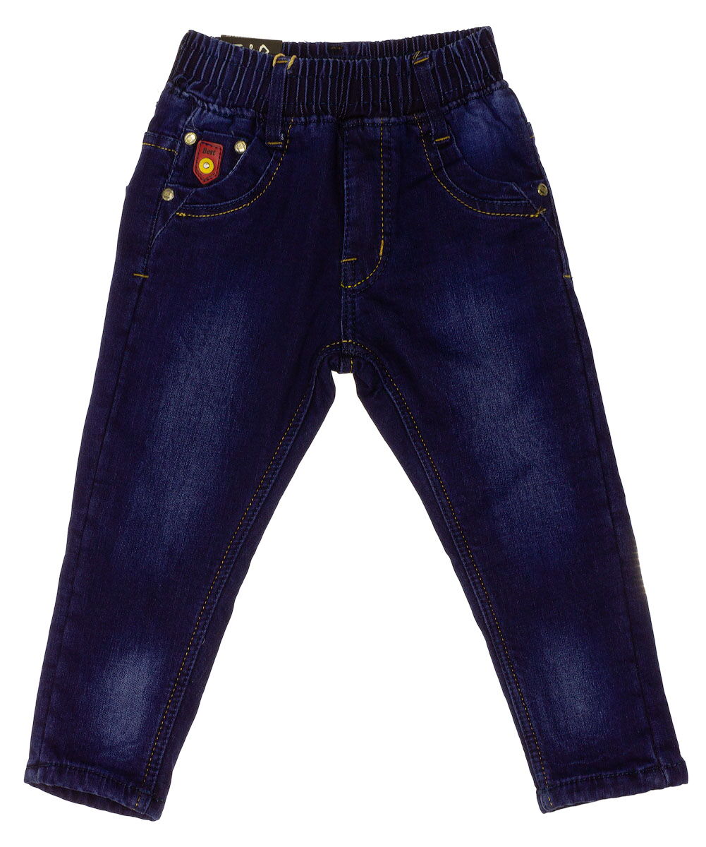 Утепленные джинсы для мальчика F&D синие F 272 - цена