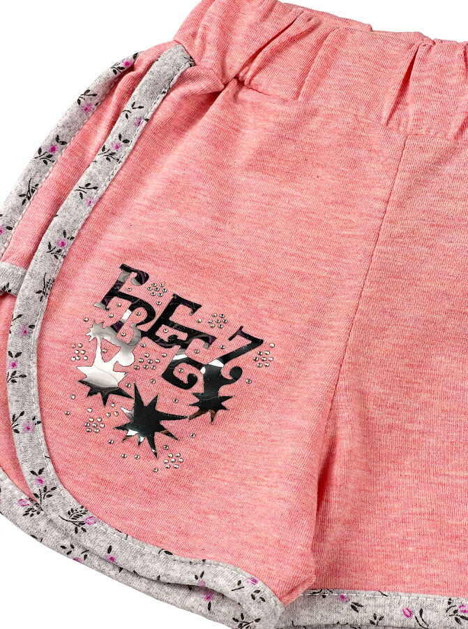 Летние шорты для девочки розовые 019481 - фотография