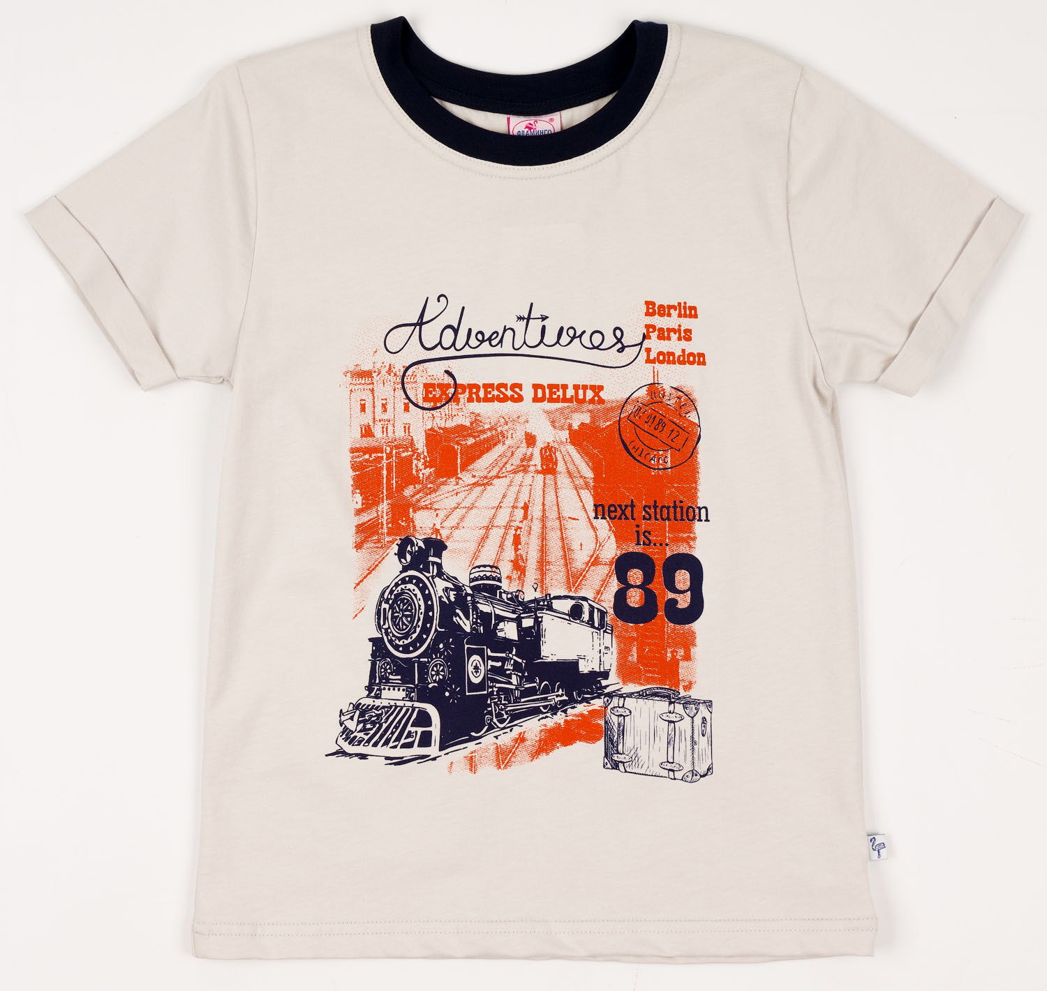 Футболка для мальчика Фламинго серая 918-114 - размеры