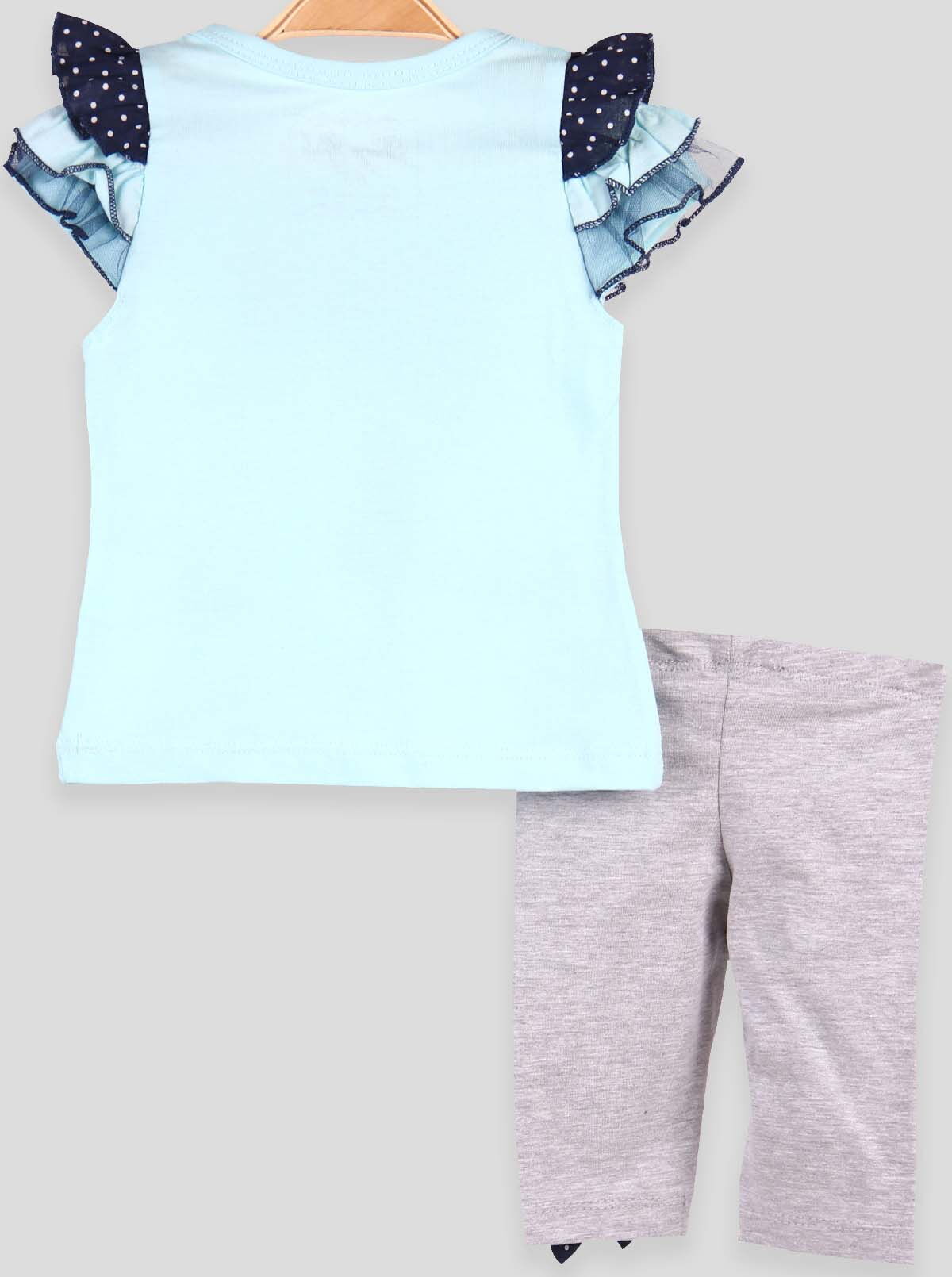 Комплект футболка и бриджи для девочки Breeze голубой 11181 - размеры