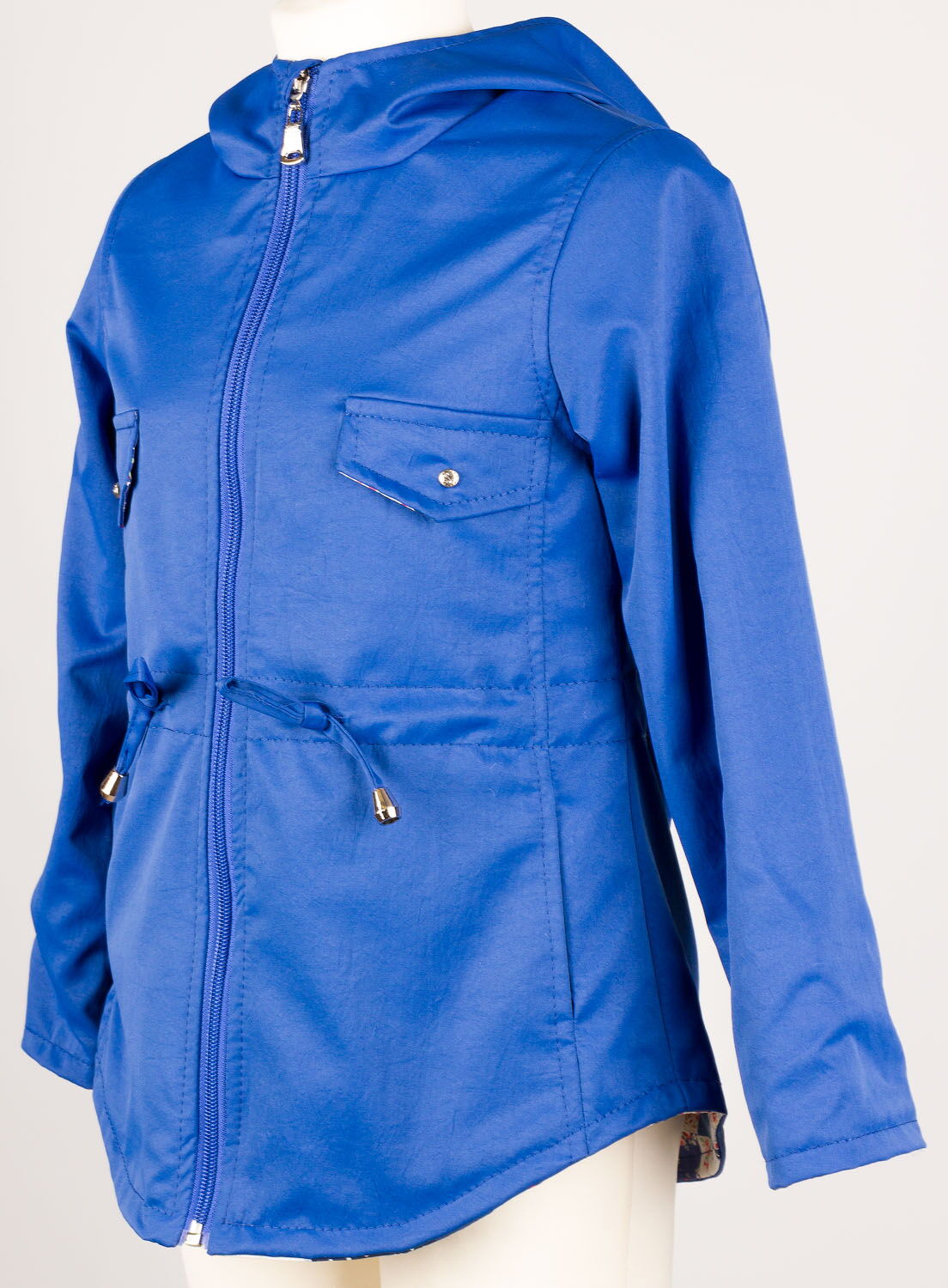 Куртка-ветровка для девочки ОДЯГАЙКО синяя 24012 - цена