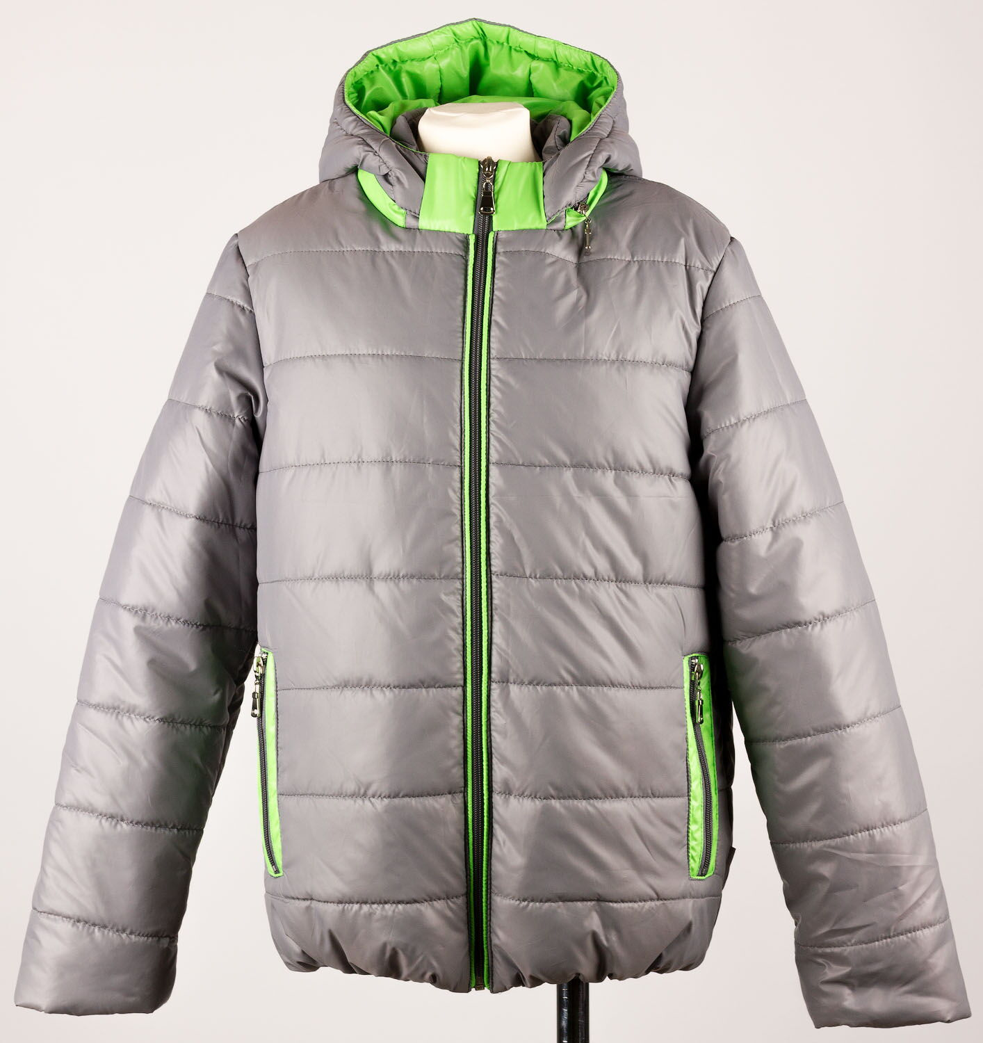Куртка для мальчика Одягайко серая 2729 - размеры