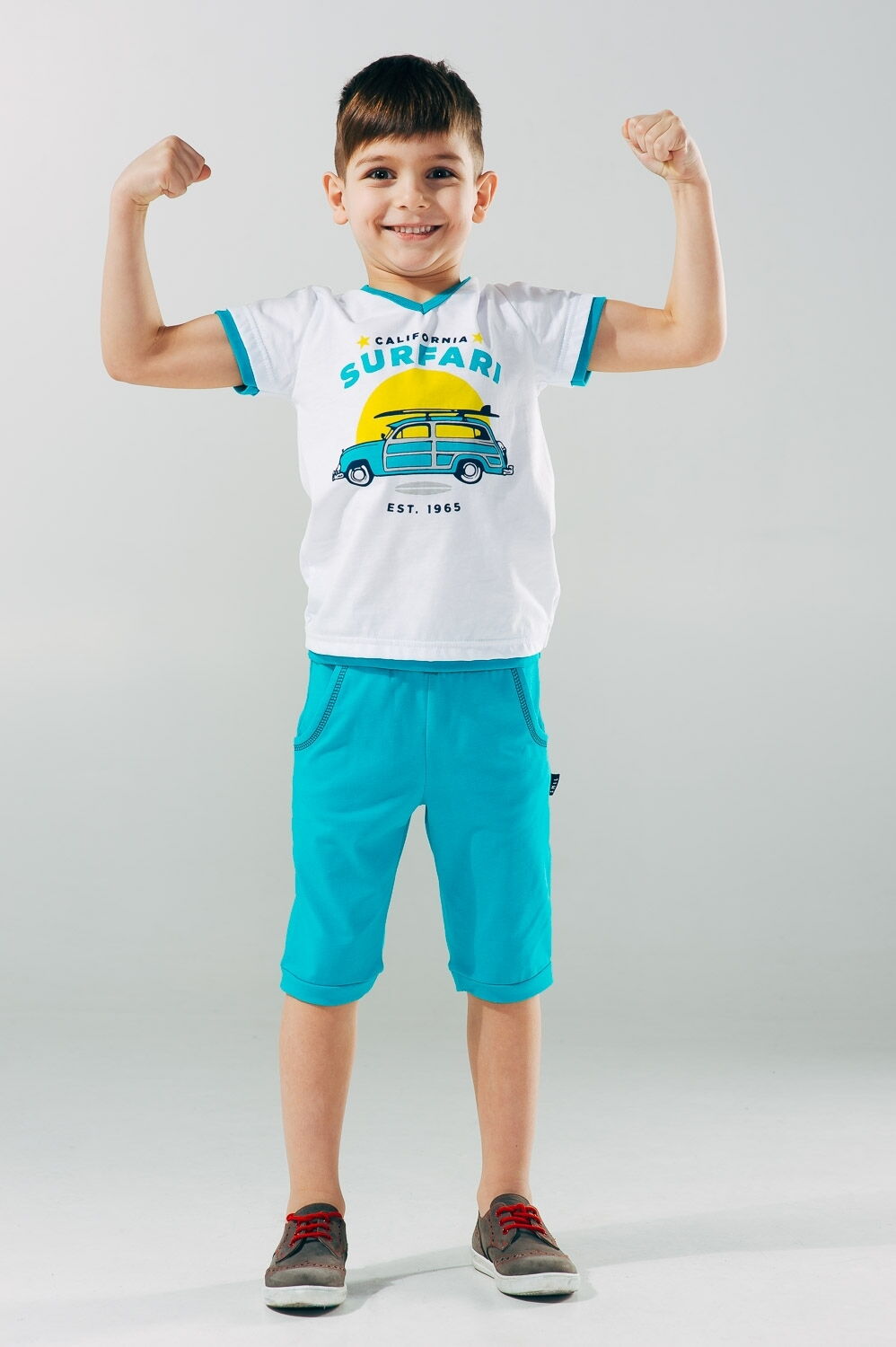 Футболка для мальчика SMIL Мечтатели белая 110490 - фото