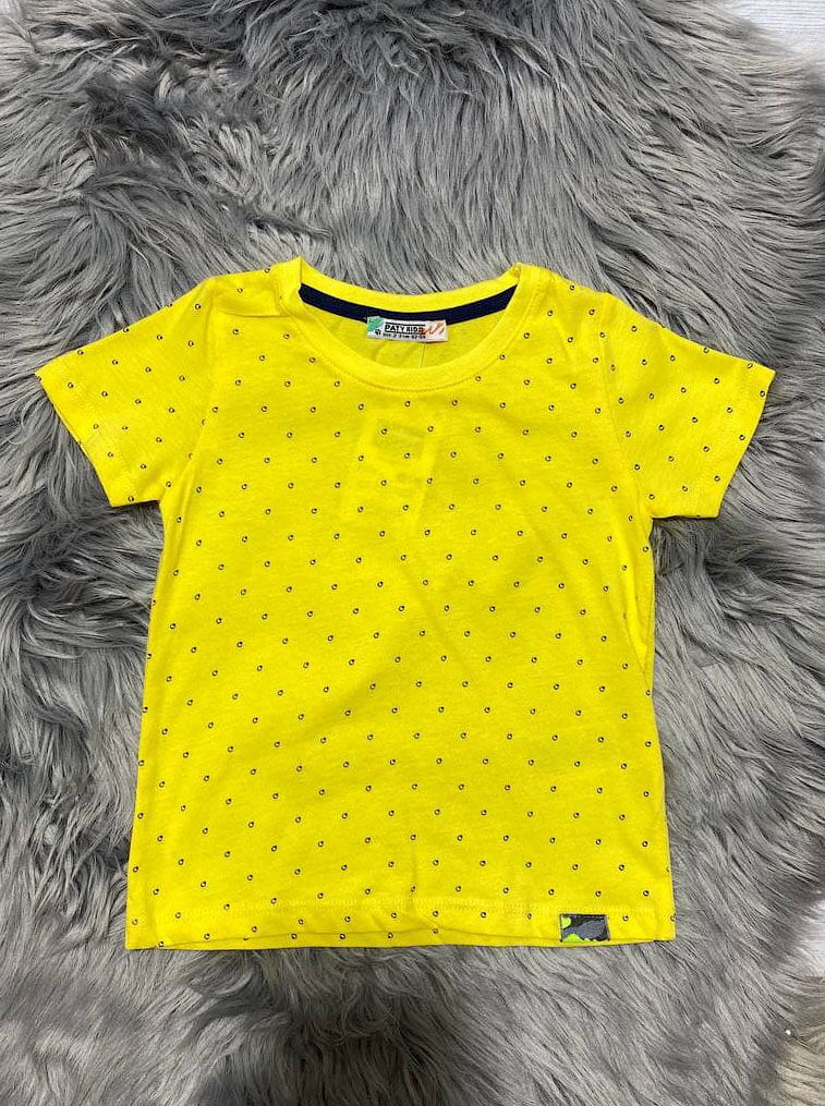 Комплект футболка и шорты для мальчика Paty Kids Крокодил желтый 52309 - фото