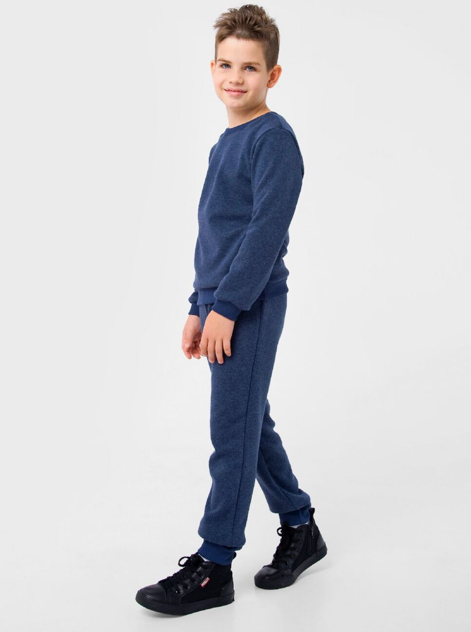 Утепленные штаны для мальчика Smil синие 115446/115447 - фото