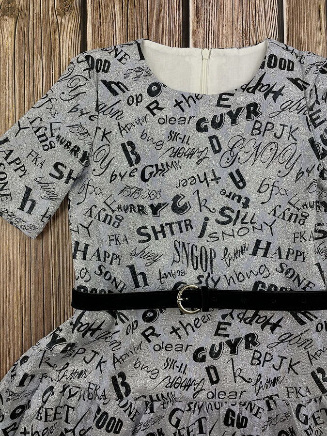Нарядное платье для девочки Mevis сиреневое 4041-03 - фото
