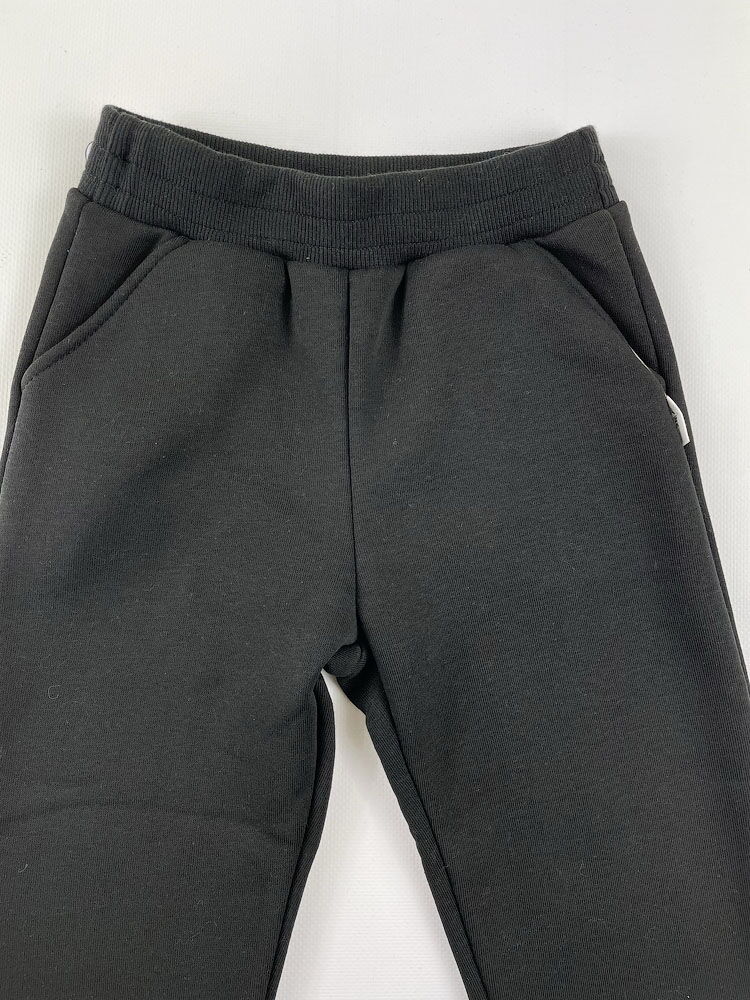 Утепленные спортивные штаны детские Робинзон черные 256 - фото