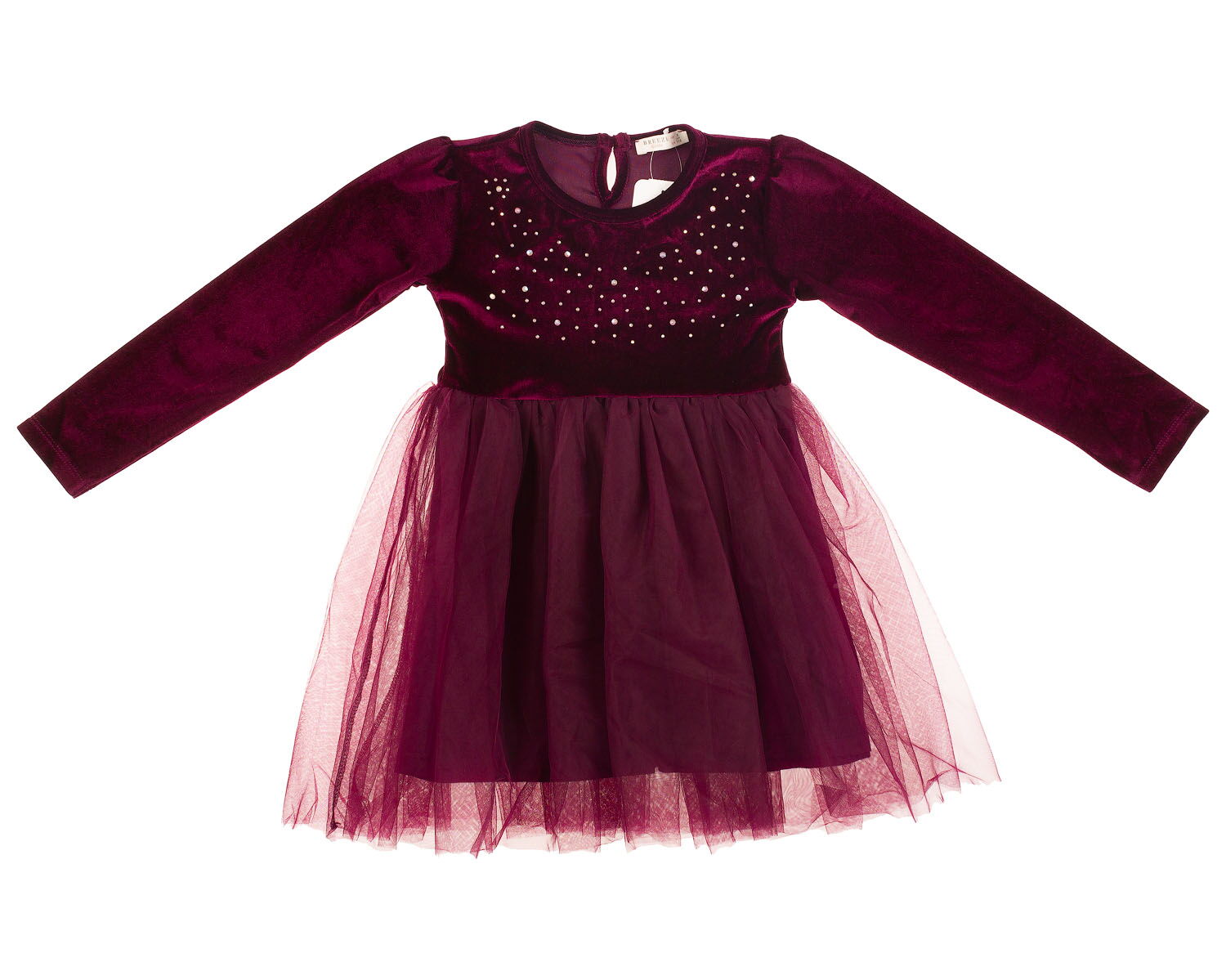 Платье нарядное для девочки Breeze фиолетовое 10405 - фото