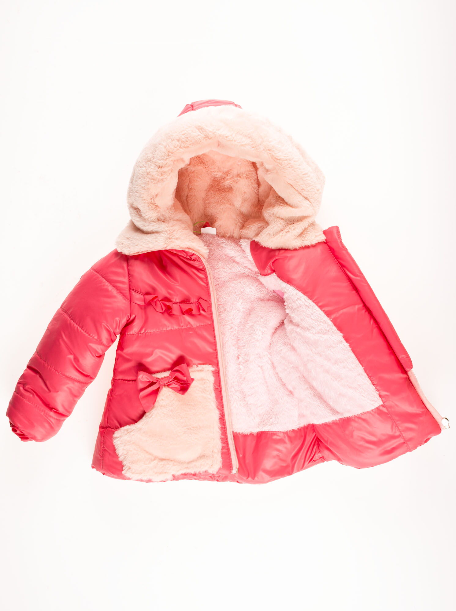 Комбинезон раздельный зимний для девочки (куртка+штаны) ОДЯГАЙКО коралловый 20023/32005 - цена